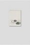 Water Lily and Water Circles White Wooden Framed Mdf Painting - Japandi Stone and Water Bathroom Decor Huhu3260 - Single Painting White Frame - 2