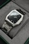 Steel Cord Square Black Dial Men's Wristwatch - 3