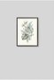 Monstera Leaf and Bamboo Black Wood Framed Mdf Painting - Spa and Botanical Bathroom Decor Huhu3250 - Single Painting Black Frame - 2