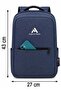 ®   Navy Blue Laptop Backpack, Notebook Bag with Computer-Protected Internal Compartment, Organizer Pocket - 5
