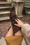 Gavis Brown Suede Snap-On Boots (8 cm Heel Length) Daily Use Boots and Boots - 4