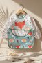 Foxie Dream Waterproof Long Sleeve Baby Bib 6-24 Months - Blw Compatible, with Crumb Pocket, Tilki Ve g - 2