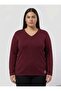 Plus Size V-Neck Sweat Shirt