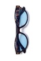 Tessa Women's Sunglasses Leopard Frame Oval Cat Eye Antirefle Blue Glass 50 Ekartman - 3
