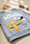 Sky Explorer 100% Cotton Baby Boy Set - Blue Airplane Embroidered Sweatshirt and Beige Pants Combination - 4