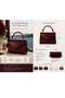 Women's 4-Piece Bag Set Shoulder Bag Handbag Crocodile Bag Wallet Gold Detailed Daily Stylish Combination - 5