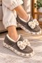 Women's - Girls' Ribbon Soft Furry Plush Slippers Home Boots Slippers - 2