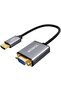 HDMI to VGA Adapter – Full HD 1080p Video Converter, Plug & Play Design, Gold-Plated Connector, Aluminum Alloy Body, Braided Cable, Compatible with PC, Laptop, Projector & Monitor