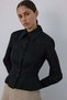Padded Long Sleeve Black Shirt - 4