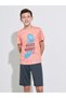 Teen Boys Graphic Print T-Shirt and Shorts Set - 2