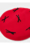 Red Ribbon Patch Beret - 3