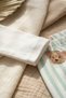 Baby Girl 100% Cotton Green Bear Patterned 2-Piece Set - Long Sleeve Bodysuit and Stretchy Pants Set - 6
