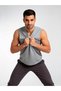 Grey Solid Performance Tank Top - 2
