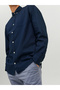 Navy Blue JJEOXFORD Solid Button-Down Oxford Shirt - 8