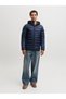 Navy Blue JJEKINGSLEY Hooded Puffer Jacket with Zip Closure - 5