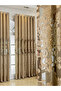 1-Piece Jacquard Non-Blackout Curtain, 132x260cm Beige - 7