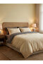 4-Piece Washed Cotton Comforter Set - Off White 180x220cm - 4
