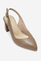 Women's Pointed Toe Thick Heeled Shoes Real Leather Mtd 24118 Vi̇zon - 2