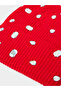 Red Embellished Beanie - 3