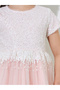 Teen Girls Sequined Mesh Dress with Hair Clip Set - 3