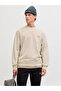 Beige JJEARCHIVE Logo Print Round Neck Sweatshirt - 7