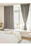 1-Piece Plain Non Black-Out Curtain, 170x280cm Blue
