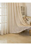 1-Piece Patterned Sheer Curtains, 140x260cm, Off White - 2