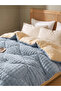 1-Piece Polyester Quilt Cover Comforter Set - Light Blue, 150X200Cm - 2