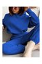 Women's Oversize Hooded Top and Bottom Track Suit Set - 3
