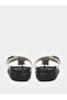 Off White Buckle-Up Comfort Thong Sandals - 5