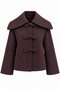 Brown Buttoned Short Cashmere Jacket - 2Y7675