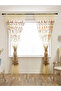 2-Piece Floral Pattern Sheer Curtains, 100x270cm