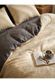 4-Piece Washed Cotton Comforter Set - Off White 180x220cm - 3