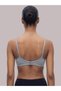 Grey Solid Cotton Non-Padded Comfort T-Shirt Bra - 2