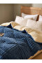 1-Piece Polyester Quilt Cover Comforter Set - Medium Blue, 150X200Cm - 2