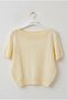 Ecru Boat Neck Short Sleeve Glittery Hem Lycra Knitted Casual Knitwear Sweater 57 60 - 2