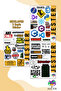 Developer 4 Sheets Sticker, Decal, Diary, Agenda, Planner, Bullet, Journal, Scrapbook