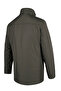 Men's Winter Stand Collar Pocketed Khaki Coat Bonded Fabric Classic Fit - M004 - 6