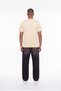 Men's Basic Relaxed Thin Cotton T-Shirt Light Yellow - 5