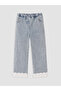 Alita City Lcw Kids Indigo Regular Fit Ruffle Girls' Jeans with a Difference