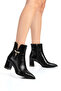 Tasseled Gold Accessory Thick Heeled Pointed Toe Women's Boots - 5