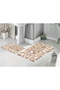 Digital Non-Slip Washable 2-Piece Bath Mat Bathroom Rug 100 cm X 60 cm and 60X40 cm