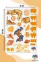 Vintage Orange 4 Sheets Sticker, Decal, Diary, Agenda, Planner, Bullet, Journal, Scrapbook - 5