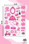 Pink Harbi Girl 3 Sheets Sticker, Decal, Diary, Agenda, Planner, Bullet, Journal, Scrapbook - 4