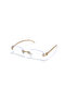 Viona Women's Blue Light Filtered Glasses – Frameless Oval Design, 52 Prescription, Lightweight Polycarbonate Lenses - 5