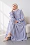 Women's Hijab Ruffle Detailed Buttoned Comfortable Fit Long Maxi Dress - 3