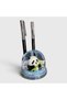 Cute Panda Water Pen Holder – Mini Snow Globe Effect Desk Decor (8 cm) - 2