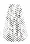 White Long Polka Dot Balloon Skirt - 2Y8014