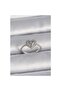 Brass silver color adjustable pearls heart model women ring - 2