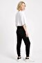 Women's High Waist Knitwear Jogger Pants with Openwork Side Detail - 4